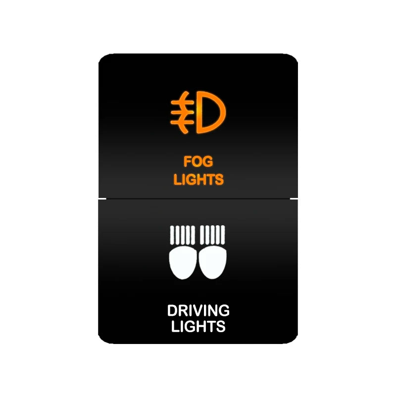 Car Push Switch Dual ON OFF Button Led Bar Roof Lights Fog Spot Driving Lights Button For Toyota 4Runner Hilux RAV4 Prado Camry
