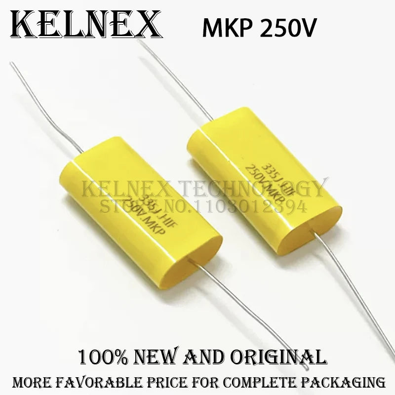 MKP Polypropylene Film Capacitor Non-polar Axial 250V 0.68uF~47uF (684J~476J) CBB20 High Frequency Capacitors