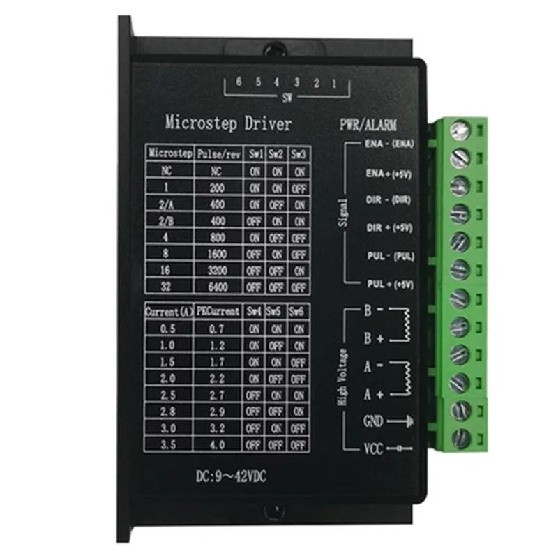 Microstep Motor Driver TB6600 4A / DM542 4.2A / DM556 5.6A Suitble For 42 57 Stepper Motor Nema17 Nema23 Supply Voltage 20-50V