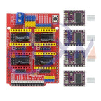 CNC Shield V3 Engraving Machine 3D Printe+ 4pcs DRV8825 Or A4988 Driver Expansion Board For Arduino + UNO R3 With USB Cable