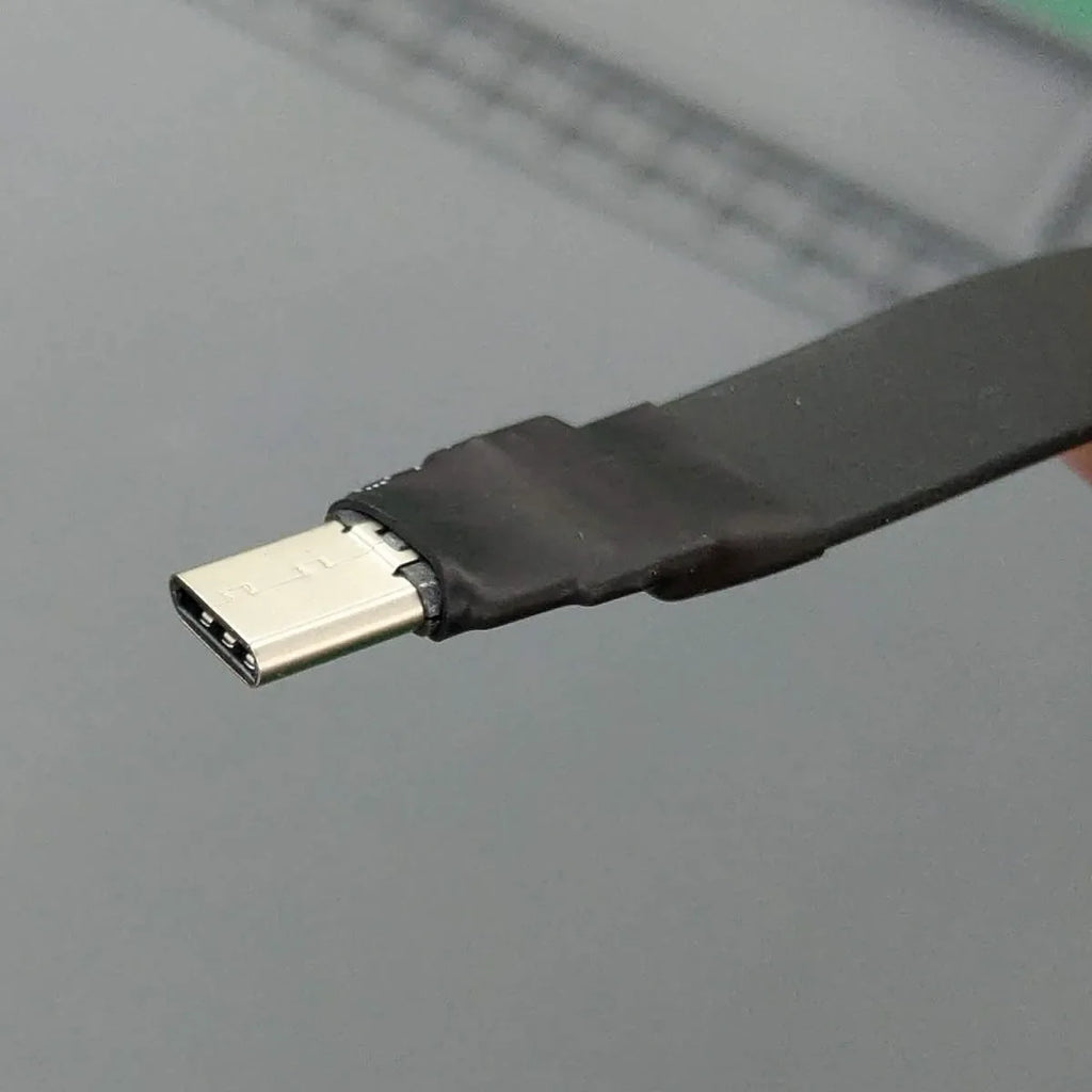 ADT-Link USB 3.2 Type-C to USB-C FFC USB C FPV Flat Slim Thin Ribbon FPC Cable Gen2x2 20Gbps 90°Adapter for Data Sync&Charging