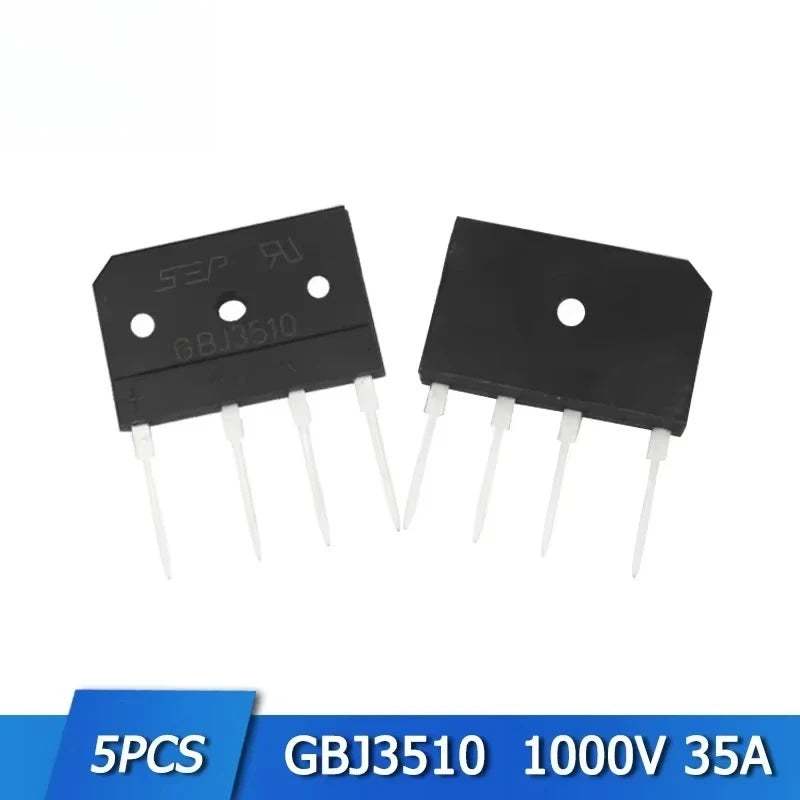 5PCS Diode Bridge Rectifier KBPC2510 KBPC3510 KBPC1510 KBPC5010 KBPC1010 GBJ1510 GBJ2510 GBJ3510 GBU1510 GBU3510 Rectifier Diode