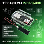 TTGO T-Call V1.4 ESP32-SIM800L GSM/GPRS Module, WiFi Bluetooth 4.2 USB-C for Arduino IoT