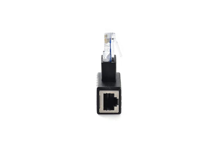 Up Down Left Right Angle Ethernet Adapter 90 Degree and 270 Degree RJ45 8P8C Ethernet Female To 8P8C Male Adapter