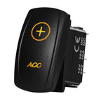 Marine Boat Rocker Switch 12/24V Orange Backlit Anchor Beacon Up Down Button ON OFF/ON OFF ON Momentary Toggle Switch Waterproof