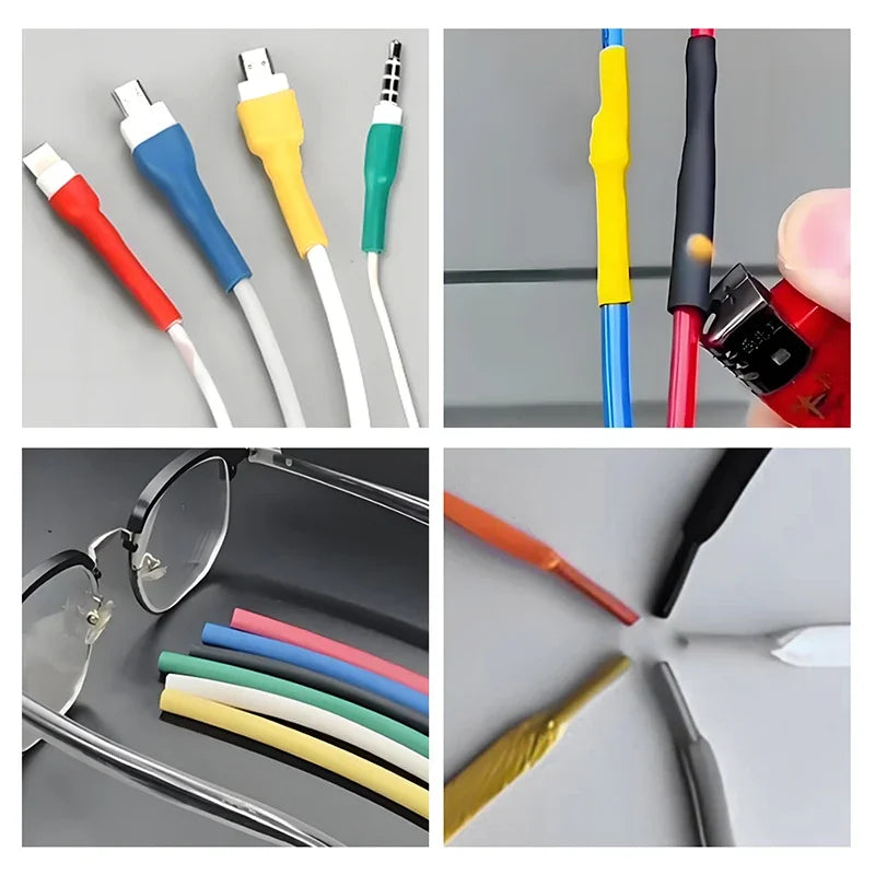 Heat Shrink Tubing Kit 73-900PCS 2:1 3:1 4:1 Ratio Cable Wire Insulation Sleeve Electrical Repair Protector Heat-Shrink Tube Set