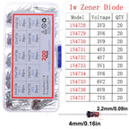 DIP SMD Zener Diode TVS Diodes Fast Switching Schottky Diode Assorted Kit DIY Mix Electronic set