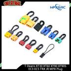 HPXGRC 1Pcs T Deans XT30 XT60 XT90 XT90S EC3 EC5 TRX JR MPX Plug for Bind Plug Loop Connector Short Circut Battery Jumper Cable