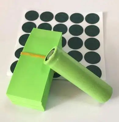 100pcs 18650 Lithium Battery Heat Shrink Tube PVC Tubing Film Sleeves Insulation Sheath With 100pcs Gasket Barley Paper