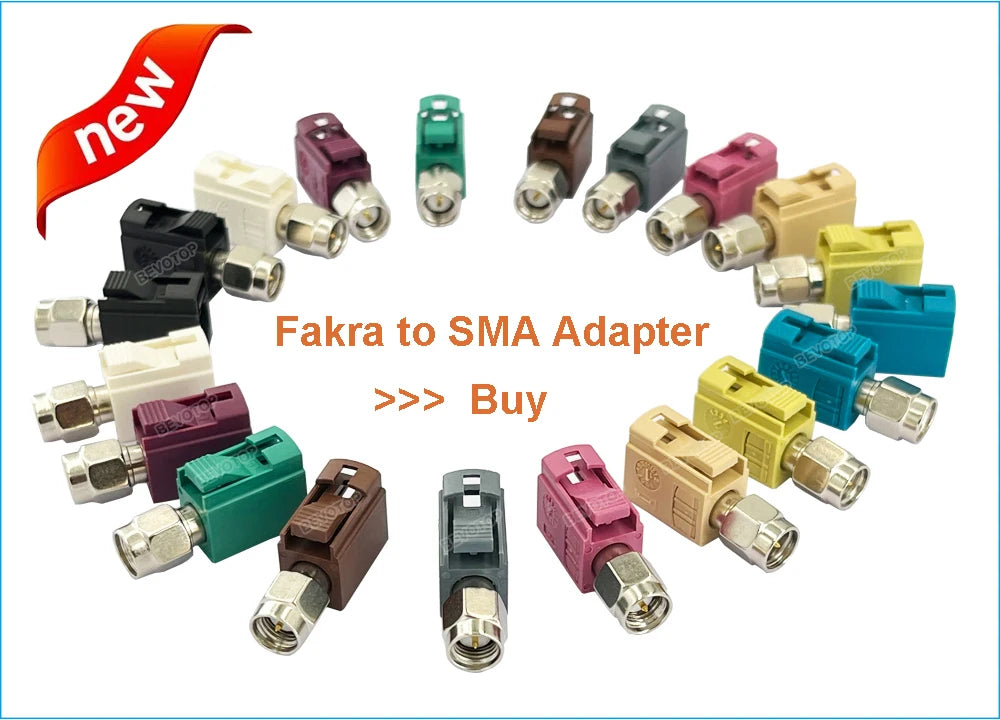 15CM 20CM 0.3M~7M Fakra C Male Plug to SMA Male GPS Antenna Fakra Extension Cable RG316 Pigtail Jumper for VW Seat Benz Ford