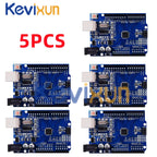 1-10PCS UNO R3 CH340G MEGA328P Chip for Arduino UNO R3 + USB/TYPE-C CABLE ATMEGA328P-AU Development Board 16Mhz