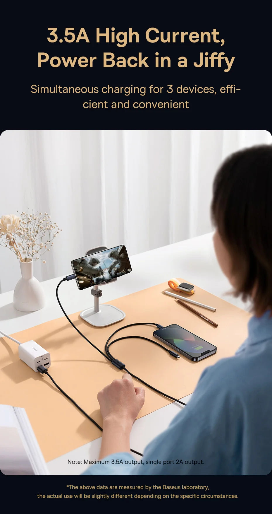 Baseus 3 in 1 USB Cable Type C Cable For Samsung Xiaomi Mi 9 Huawei Cable For iPhone 13 12 11 Phone Charger Micro USB Data Cable