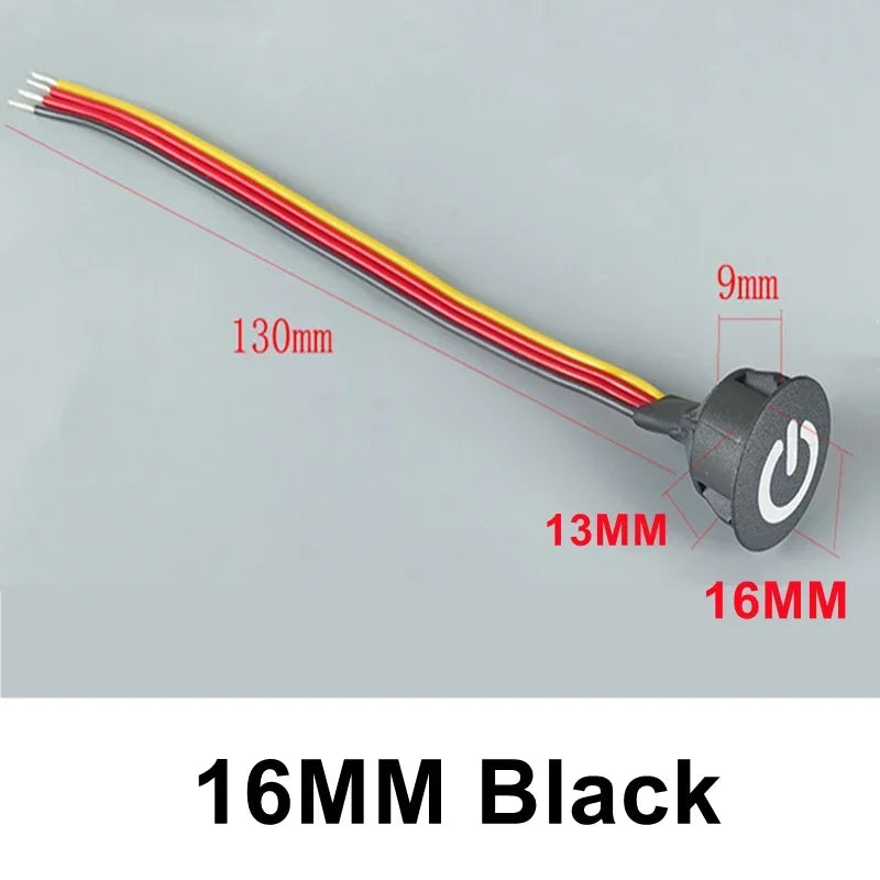 13 16 20MM Dimmable Touch Sensor Button Switch DC5V 12V 24V Smart Controller Home Light Strip Embedded LED Dimmer Controller
