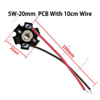 1-10pcs IR LED 3W 5W 1050nm High Power Infrared Chip 1.2-1.8V 700mA 1400mA Diode Light Laser Lamp for Night Vision CCTV Camera