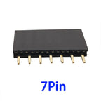 10Pcs2.54mm Pitch Single Row Female Pin Header Socket 2~40P PCB Board Connector Strip Gold Plated Pinheader Terminal for Arduino