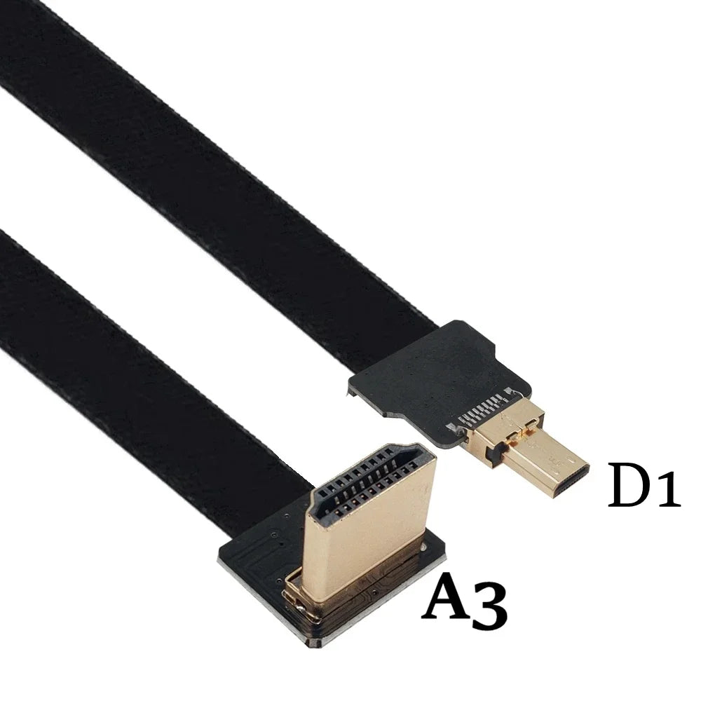 Camera 0.05M-1M FPC flexible cable drone aerial photo transmission FPV Micro HDMI to HDMI HD cable
