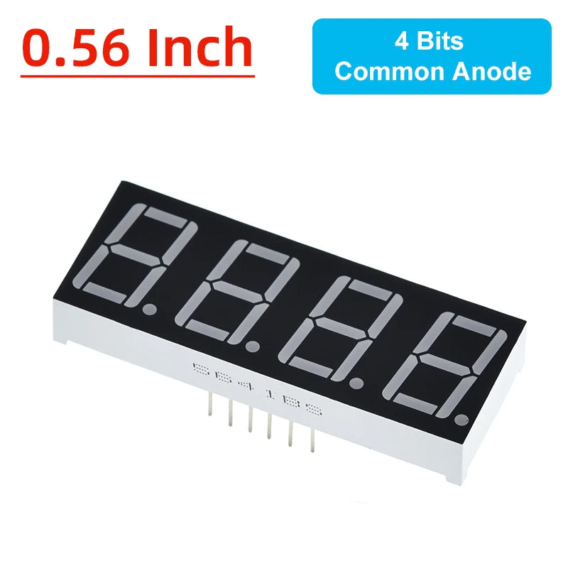 TZT 0.28/0.36/0.4/0.56 inch LED display 7 Segment 1/ 2 / 3 / 4 Bit Digit Tube Red Common Cathode / Anode Digital led 7segment