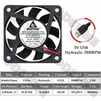 Gdstime 60MM Fan 24V 12V 5V Fan 60MMx15MM Brushless DC Exhaust Axial Cooling Fan 6cm 6015 Cooler for PC Equipment CPU Cooling