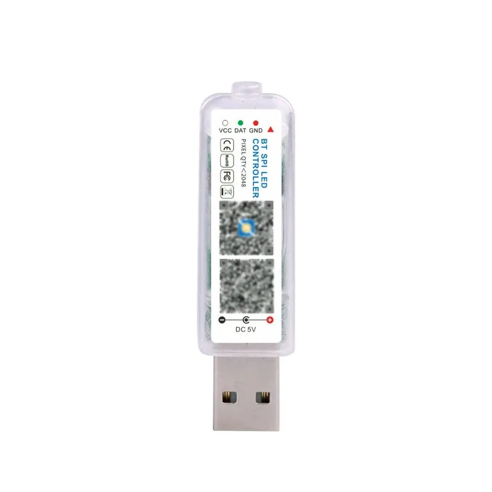 Addressable Led Music Controller Comes with MIC pickup Adjust Brightness RGB Light Controler 5V Mini Bluetooth APP Controller