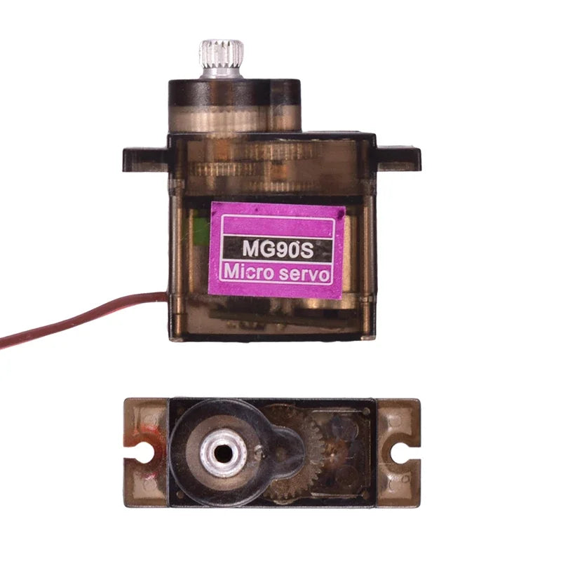 1/4/10Pcs MG90S Servo All Metal Gear 9g 180 360 SG90 Upgraded Version For Helicopter Plane Boat Car MG90 Trex 450 RC Robot