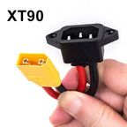 XT60/XT90 To C14 3pin Male Female Power Socket 10AWG/12AWG Battery Car Charging Wire Connector New Energy E-bike Charging Cable