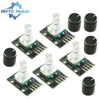 1-10PCS KY-040 360° Rotary Encoder Module – with Knob & Potentiometer, for Arduino & DIY Electronics