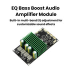 2X150W Bluetooth BT Amplifier Board Bass Enhancement EQ Adjustment Audio Amplifier Module with APP Tuning for DIY Car Audio