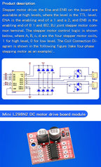 1PCS L298N Driver Board Module L298N Stepper Motor Smart Car Robot Breadboard Peltier High Power L298 DC Motor Driver