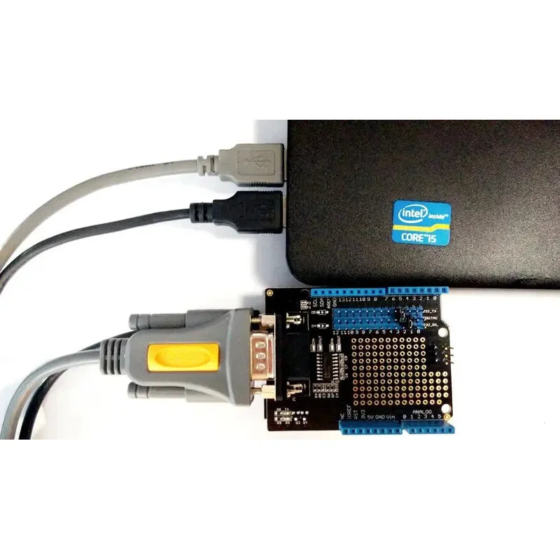 Seeed RS232 MAX3232 Shield MAX3232 RS232 To TTL Serial Port Converter Module Female DB9 Connector MAX232 Flashing Board