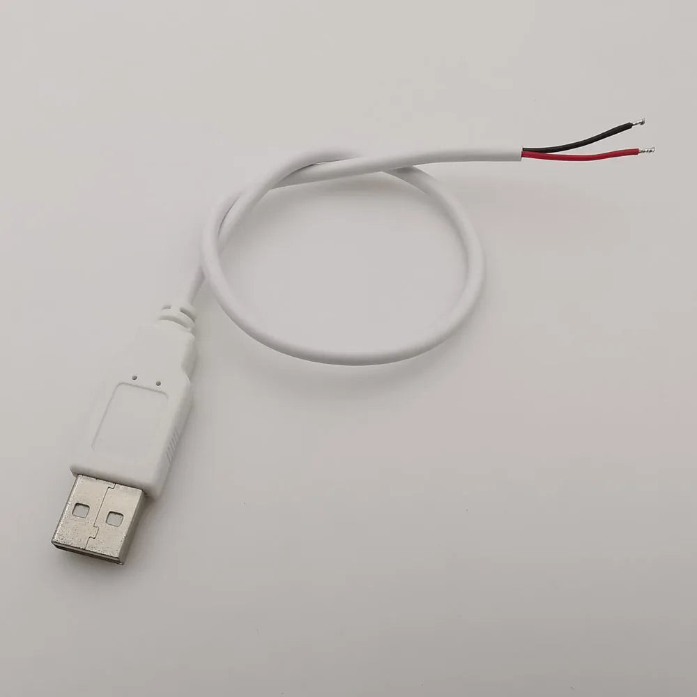 2 Pin 4 Pin Wire 5V USB 2.0 A Male Female Power Plug Pigtail Cable Jack Charging Cord Extension Connector 0.3m 1m 2m