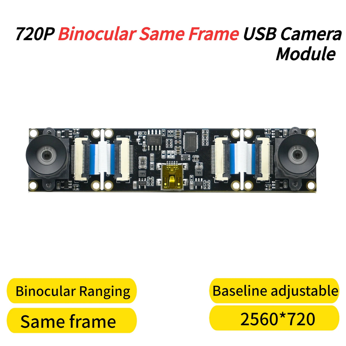 720p USB Camera Module 30fps,1280x720,For Raspberry Pie Android Linux Windows, 1MP Webcam,Plug And Play UVC Compatible
