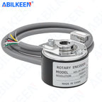 ABILKEEN HES-2M Incremental Rotary Encoder 100~2500PPR Available 38MM Magnetoelectric Rotary Encoder 8MM Semi-Hollow Shaft
