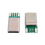 USB TYPE-C 24P Male Headband Fast Charging C TO C Data Charging Cable DIY Repair and Repair 5pin with CC Solder Pad Connector