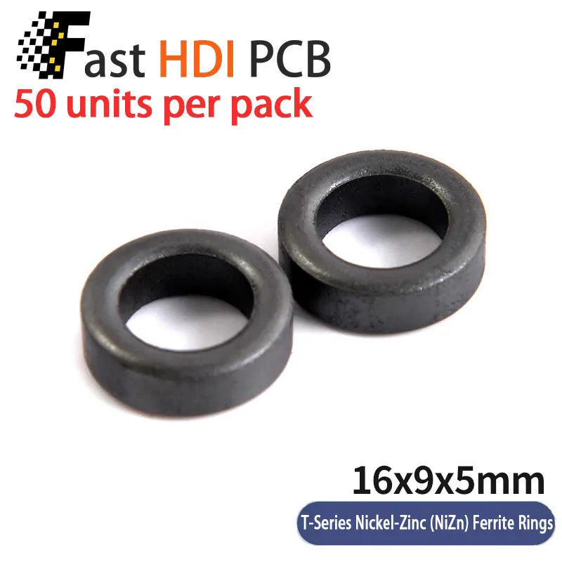 Anti-Interference Ferrite Toroid Core Ni-Zn - High Frequency Common Mode Inductor Ring for Electronic Equipment