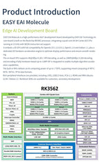 Edge AI Core Module, EASY EAI RK3562 Quad-core A53 ARM Processor, 2GB RAM, Embedded Linux Development Board 1 TOPS NPU
