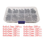 50Pcs 6x6mm Tactile Tact Micro Mini Push Button Switch PCB Panel Momentary Self-reset DIP 2 Pin Tact Switch 6x6x4.3/5/6/7/8/9mm