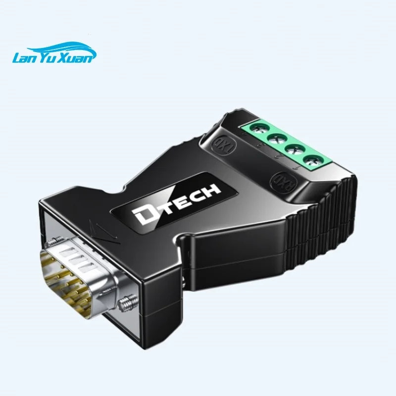 2PCS DTECH Plug And Play DB9 Male RS232 Serial To RS485 Converter DT-9001B