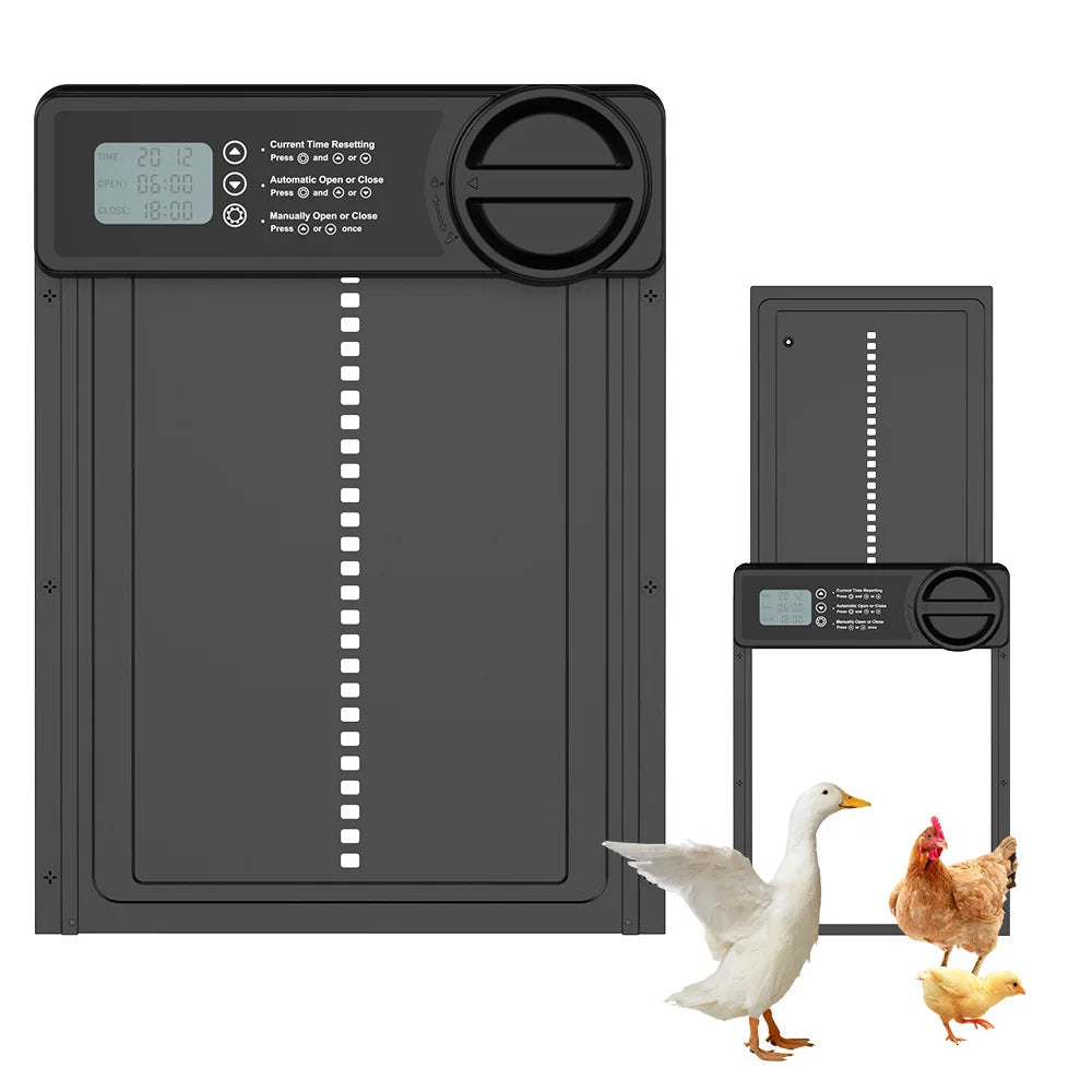 Upgraded 2nd Gen Automatic Pet Door Smart Timer Lift For Dogs Cats Cold Resistant Durable Pet House