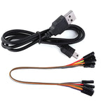 24M Logic Analyzer Portable Logic Analyzer LA1002 Mini Portable USB 5MHz 24M 8 Channel Logic Analyzer Device Set with Cables