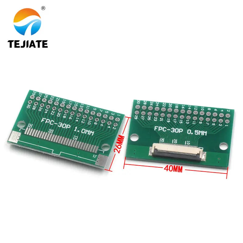 FPC FFC Flat Cable Transfer Plate Directly Insert DIY 0.5MM Space Connector 6P 8P 10P 20P 30P 40P 60P 0.5 Change 2.54 Type