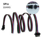 2Pin 3Pin 4Pin 5Pin JST LED Extension Cable Electric Wire 22AWG Male Female Connector For WS2811 WS2812 WS2813 RGBWW Strip Light