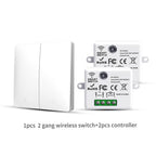 LVGEMSS Smart Wireless Switch RF433 Self-Powered Push Button Wall Panels Remote Controller Light Switch Waterproof Wall Switch