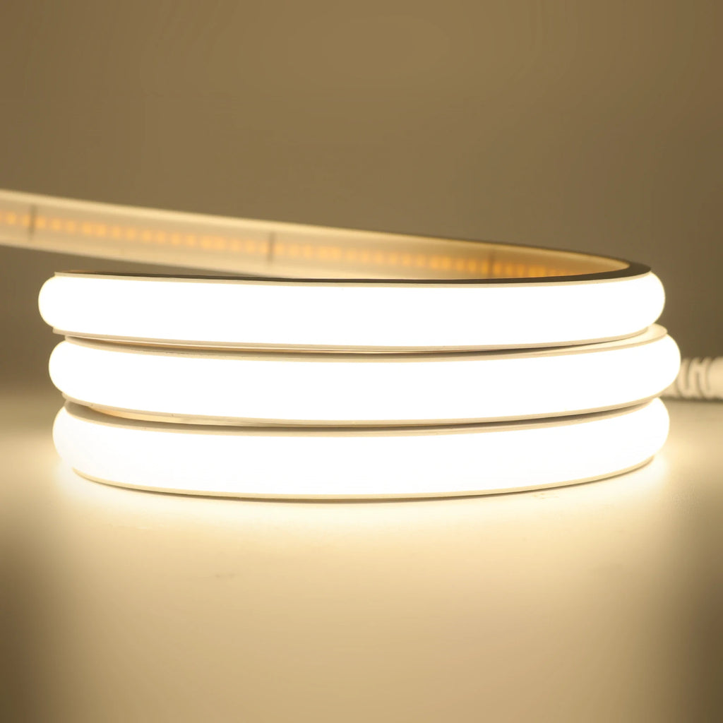 12V 24V 320Leds/M COB Neon Strip Waterproof 3000K 4000K 6000K Home Decor High Brighter Flexible Ribbon Rope LED Light 0.5M-20M
