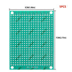 1PCS /5PCS Single Sided Green PCB Prototype Board Universal Through Hole Perfboard for DIY Electronic Projects