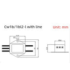 Power supply filter CW1B-3A/6A/10A-L(040) AC 250V with wire audio purifier EMI anti-interference EMI line audio purifier
