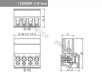 5/10PCS Aerial Butt Welding Type 15EDGRK-3.5mm 3.81mm Plug-in Terminal Block 3.5mm 3.81mm Pitch 2/3/4/5/6/7-12P Female Socket
