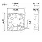 Sleeve Bearing Industrial Cooling Fans with Brushless Motor Mini Quiet Computer Accessories Ventilador DC 12v 120mm 80mm 40mm