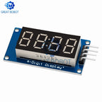 BS TM1637 4-Bits Digital LED Display Module-for Arduino!7-Segment,0.36Inch RED Anode Tube,Four - Serial Driver for Clock Display