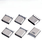 10Pcs USB Connector Type C Female Charging Port Jack 2/4/6/16 Pin Type-C Socket PCB Soldering SMD SMT DIY Repair Type C Adapter