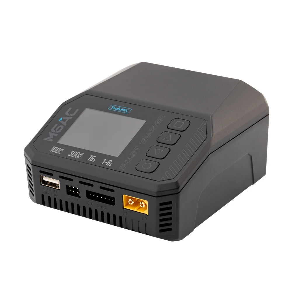 ToolkitRC M6AC Smart Lipo Battery Charger Discharger AC 120W DC300W MAX30A for 1-6S Battery FPV Model Spare Part LiHV LIFE LILON